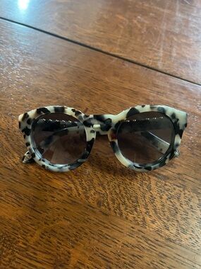 Givenchy Round Tortoiseshell Sunglasses in Cream and Black